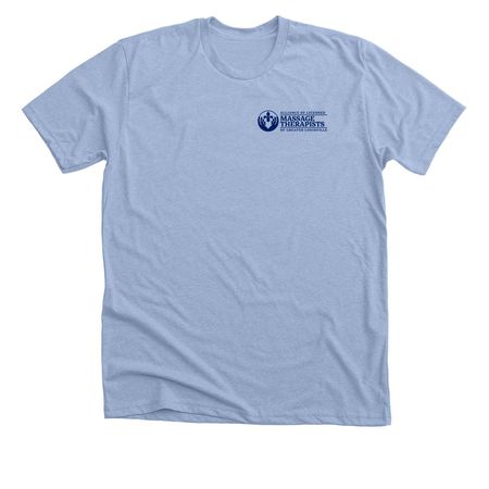Alliance of LMTs of Greater Louisville tee, a Heather Baby Blue Premium Unisex Tee