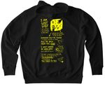 LAME, a Black Stanley/Stella Unisex Cruiser 2.0 Pullover Hoodie (back-view)