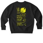 LAME, a Black Stanley/Stella Unisex Changer 2.0 Crewneck Sweatshirt (back-view)