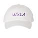 WxLA Hats, a White Printed Pigment Dye Baseball Cap