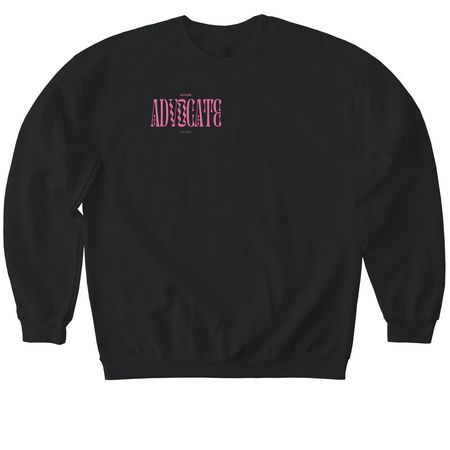 ADVOCATE SHIRT, a Black Softstyle Crewneck Sweatshirt