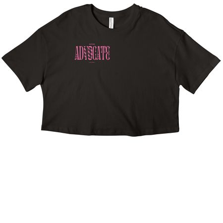 ADVOCATE SHIRT, a Black Women?s Cropped Cotton Tee