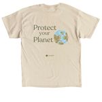 Earth Month!, a Sand Classic Unisex Tee (back-view)