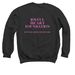 JOY JOY JOY, a Black Crewneck Sweatshirt (back-view)