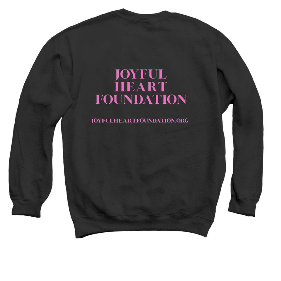 JOY JOY JOY, a Black Crewneck Sweatshirt (back-view)