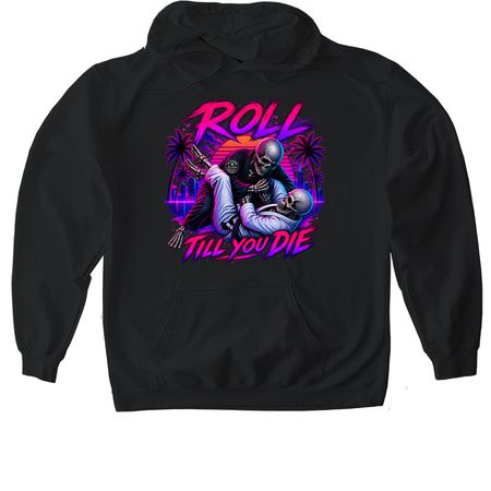 Roll Till You Die Collection, a Black Gildan Softstyle Pullover Hoodie