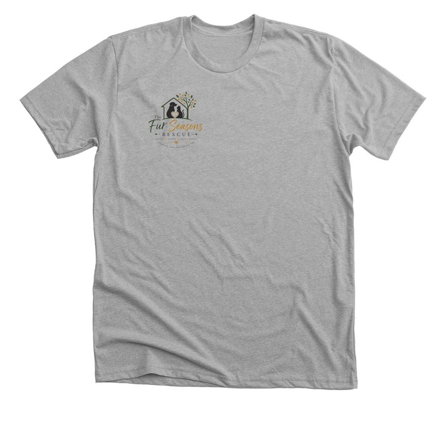 The Fur Seasons Rescue Merch, a Athletic Heather Premium Unisex Tee