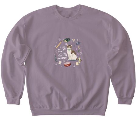 Thrifted Trinkets - Brown Tabby, a Paragon Softstyle Crewneck Sweatshirt