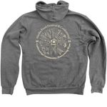 2026 Conference Zip Hoodie - Dark Colors, a Deep Heather Zip Up Hoodie (back-view)