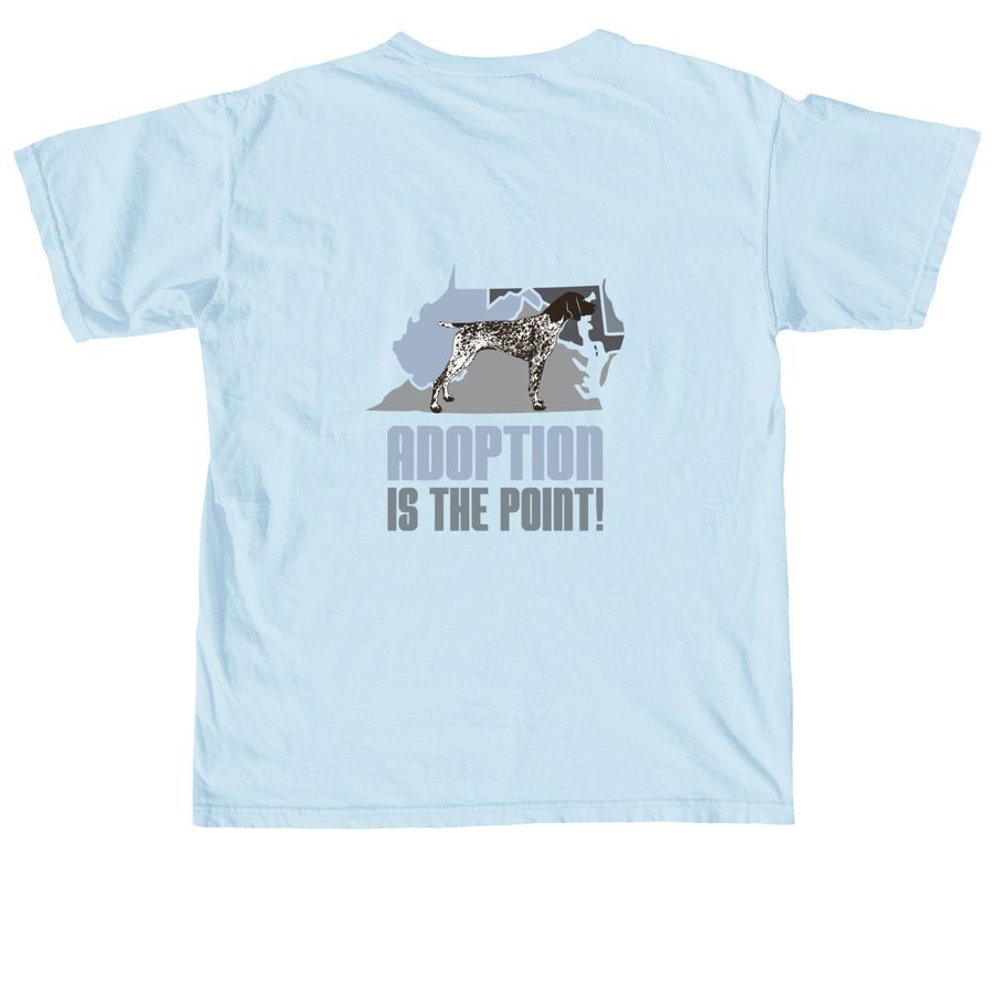 Mid-Atlantic GSP Rescue Summer Fundraiser '25, a Chambray Comfort Colors Unisex Tee (back-view)