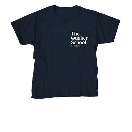 TQS Logo Gear, a Navy Youth Unisex Tee