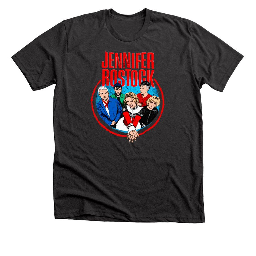 Official Jennifer Rostock Merch, a Dark Grey Heather Premium Unisex Tee