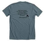 Devotion Conservancy&nbsp;, a Heather Slate Premium Unisex Tee (back-view)