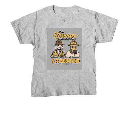 You. Are. Arrested.&nbsp;, a Sport Grey Youth Unisex Tee