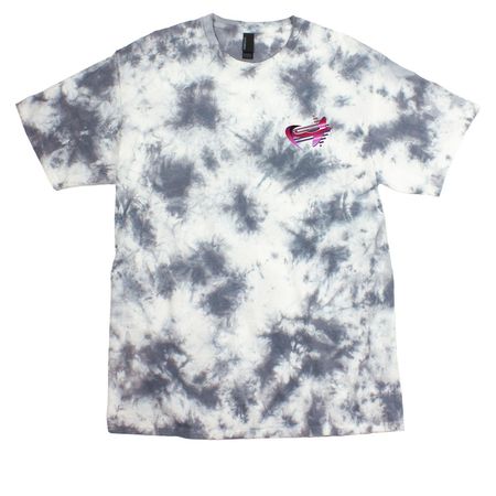 Crystal & Colorblast Tees, a Grey Crystal Tie Dye Tee