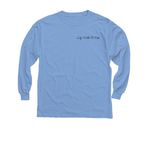 TeamKitties2026, a Carolina Blue Youth Long Sleeve Tee (back-view)
