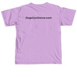 Dogs Can Dance 2026, a Neon Violet Comfort Colors Unisex Tee (back-view)