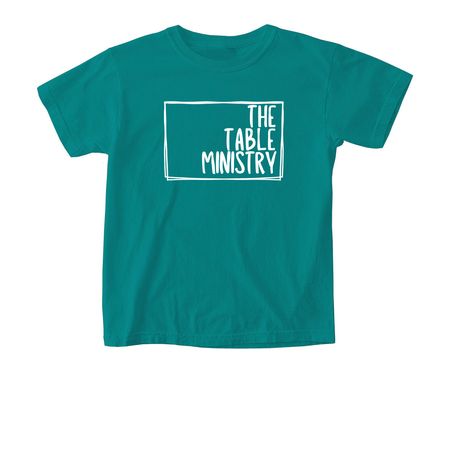 Table Summer Style, a Seafoam Comfort Colors Youth Tee