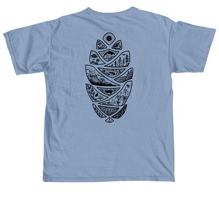 Ecosystems of Puget Sound, a Washed Denim Comfort Colors Unisex Tee