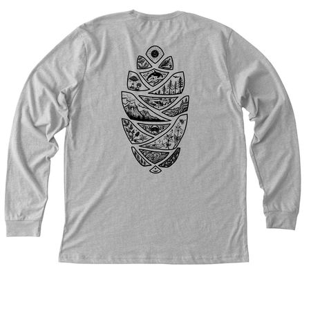 Ecosystems of Puget Sound, a Athletic Heather Premium Long Sleeve Tee