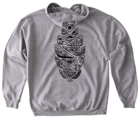 Ecosystems of Puget Sound, a Sport Grey Gildan Softstyle Pullover Hoodie