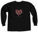LAOL #2, a Black Comfort Colors Long Sleeve Tee (back-view)