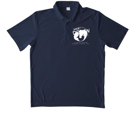 ILEHC Polo Shirt, a True Navy Unisex Performance Polo