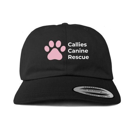 Callies Canine Rescue Hats, a Black Printed Classic Baseball Cap