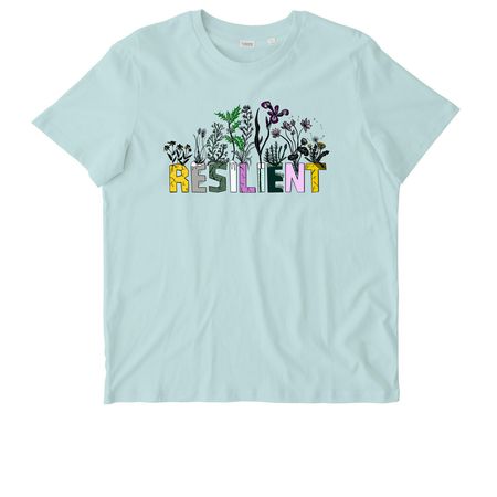 "Resilient" Shirts Group 1, a Caribbean Blue Stanley/Stella Unisex Crafter Tee