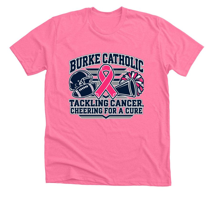 Burke Catholic Breast Cancer Walk&nbsp;, a Neon Pink Premium Unisex Tee