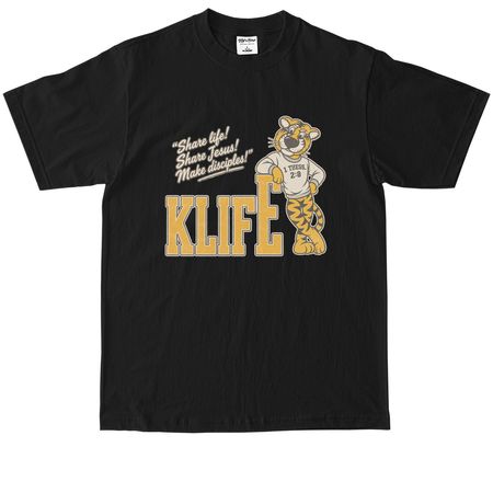 KLIFE Collegiate, a Black Max Heavyweight Tee