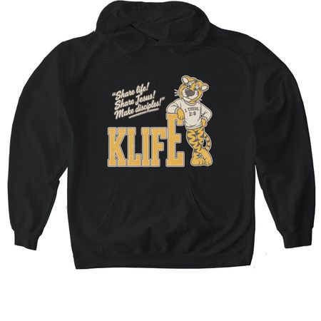 KLIFE Collegiate, a Black Gildan Softstyle Pullover Hoodie