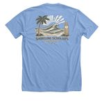 Curiosity Crew Collection&nbsp;, a Heather Carolina Blue Premium Unisex Tee (back-view)