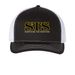 STS Trucker Hat, a Black/ White Printed Five-Panel Trucker Cap