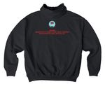 Red Dress Design by Dustin Newman, a Black Stanley/Stella Cooper Dry Pullover Hoodie (back-view)