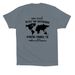 Hope for Honduras Tee, a Steel Blue Premium Cotton Tee (back-view)