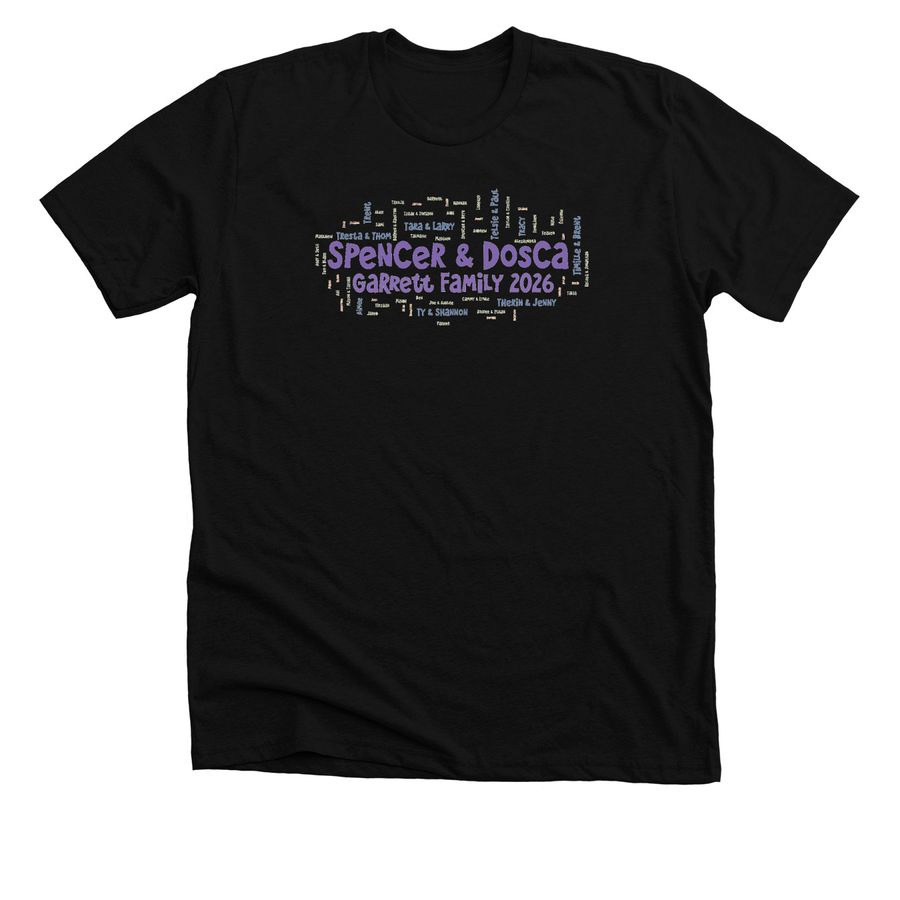 4 Generation Reunion Shirt, a Solid Black Blend Premium Unisex Tee