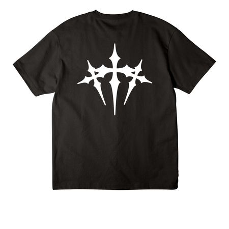 shifty-rides throne tee, a Black Unisex Heavyweight Tee (back-view)