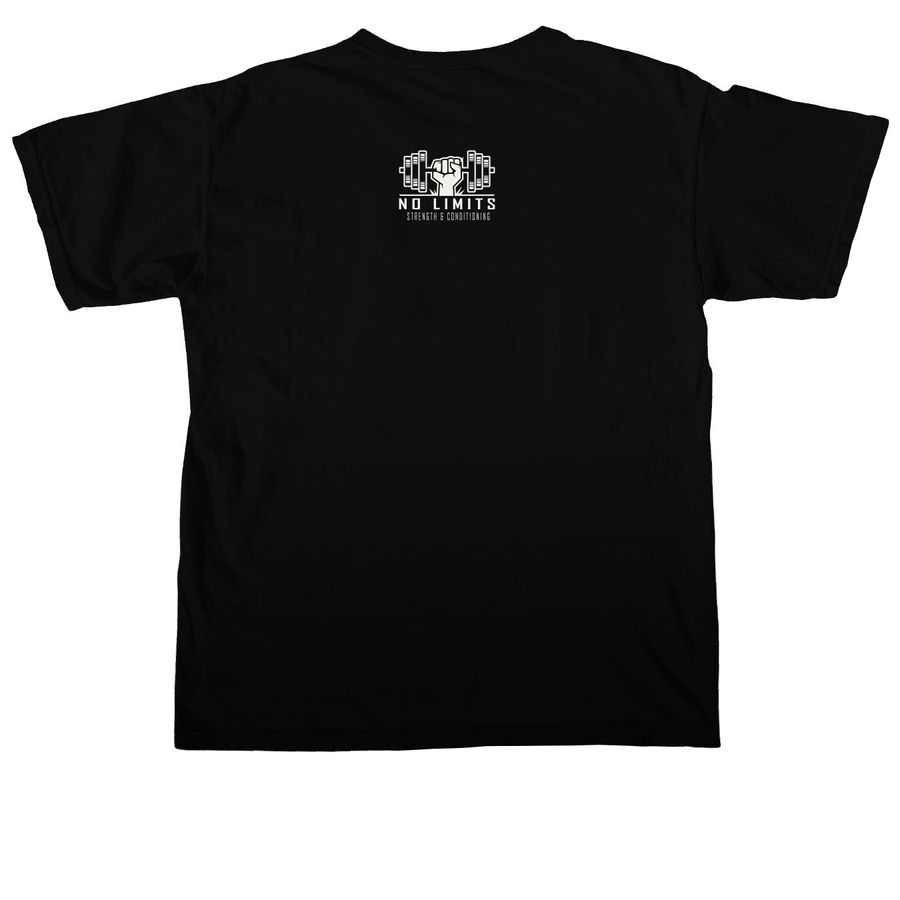 Uniset T-shirt and Crew Neck V2, a Black Comfort Colors Unisex Tee (back-view)