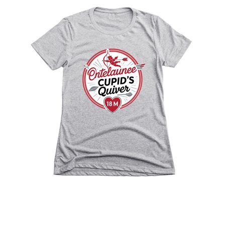 Ontelaunee Cupid's Quiver 18M T-Shirt, a Dark Heather Grey Women's Slim Fit Tee