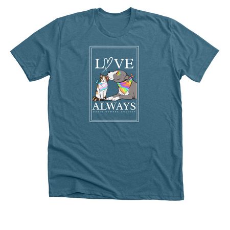 Love Always, Dakin, a Heather Deep Teal Premium Unisex Tee