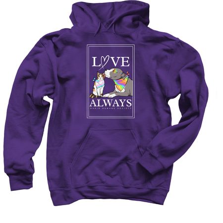 Love Always, Dakin, a Purple Pullover Hoodie