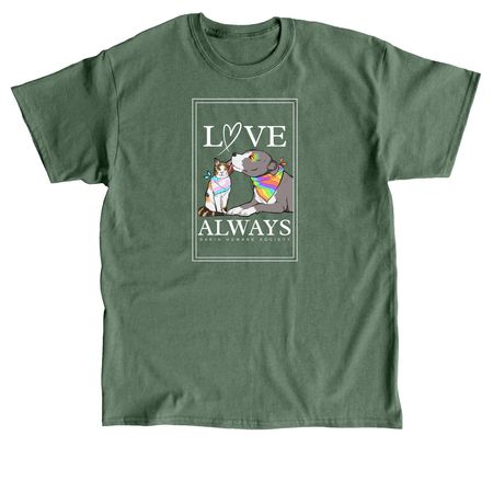 Love Always, Dakin, a Military Green Classic Unisex Tee