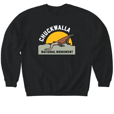 Chuckwalla National Monument, a Black Softstyle Crewneck Sweatshirt