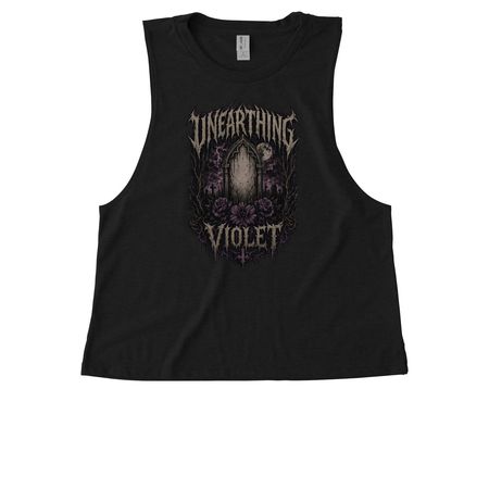 Metal, a Deep Black Allmade Eco Triblend Women?s Muscle Tank