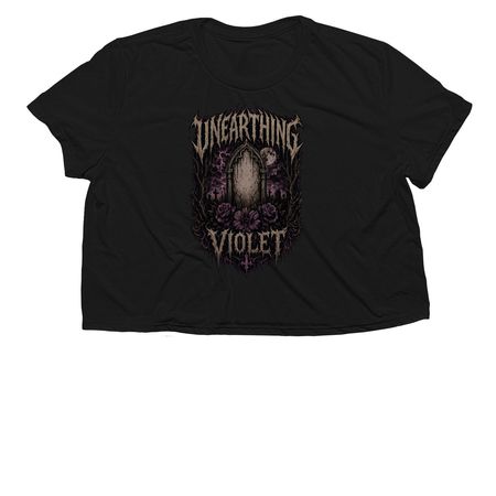Metal, a Black Women?s Flowy Cropped Tee