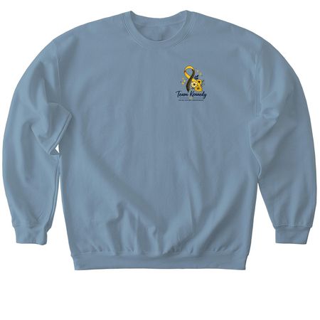Team Kennedy&nbsp;, a Stone Blue Softstyle Crewneck Sweatshirt