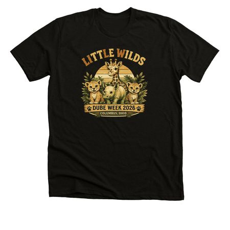 DUBE WEEK 2026 - Little Wilds, a Black Heather Premium Unisex Tee