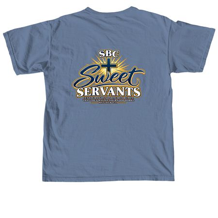 SBC Sweet Servants, a Blue Jean Comfort Colors Unisex Tee