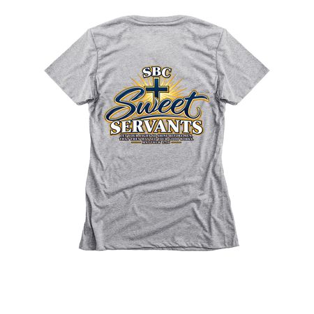 SBC Sweet Servants, a Dark Heather Grey Women's Slim Fit Tee
